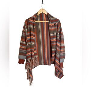 Boho Wrap Blanket Cardigan Size Small